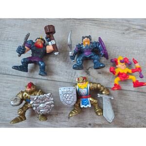 Vintage 1999 Fisher-Price Great Adventures Knights Figures Lot Jester Lion King